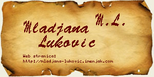 Mlađana Luković vizit kartica